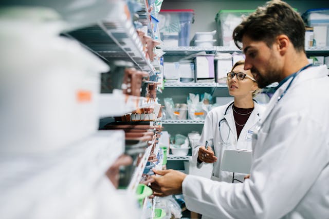 Pharmacists checking inventory at hospital pharmacy | Image Credit: Jacob Lund - stock.adobe.com