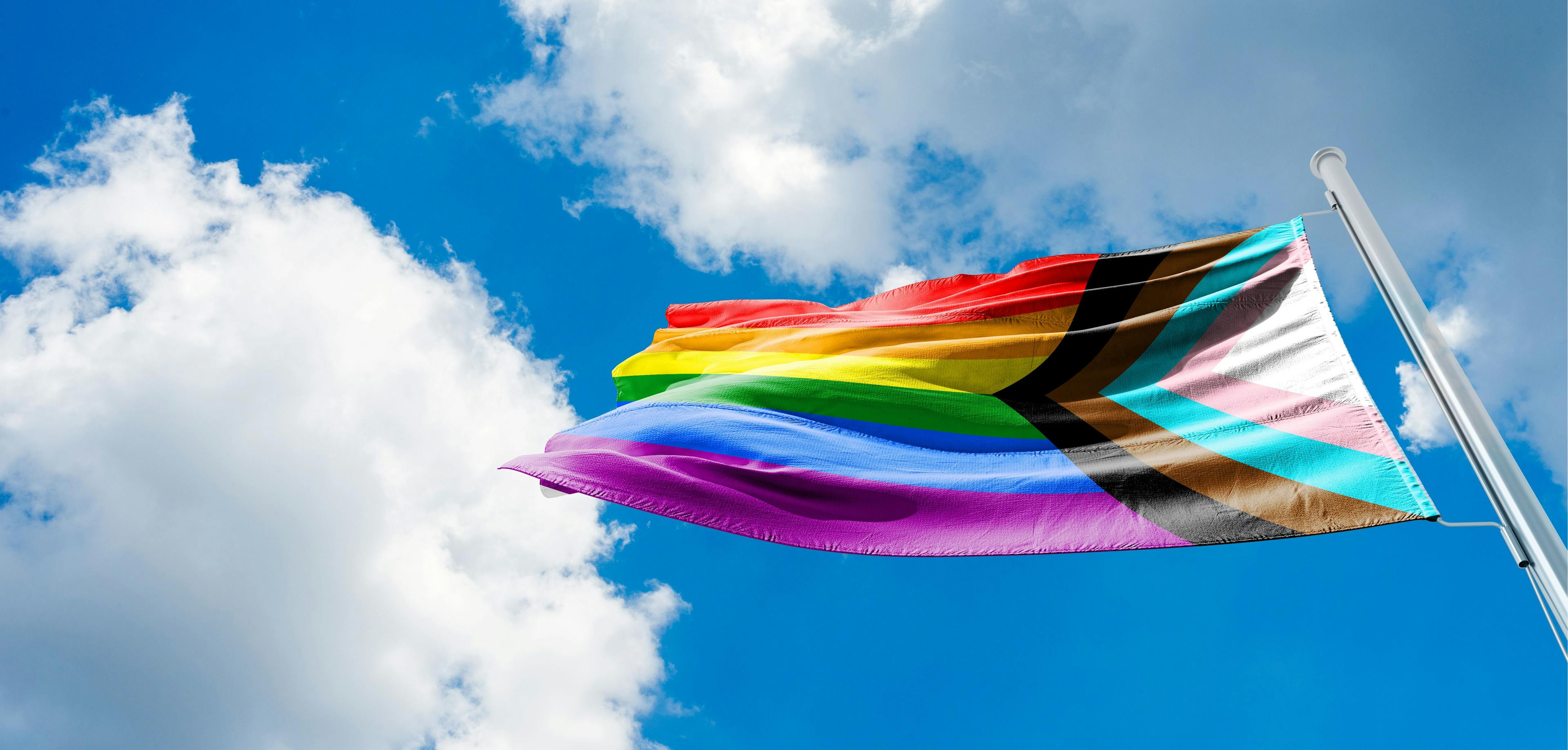 Progress LGBTQ+ pride flag -- Image credit: Iliya Mitskavets | stock.adobe.com 