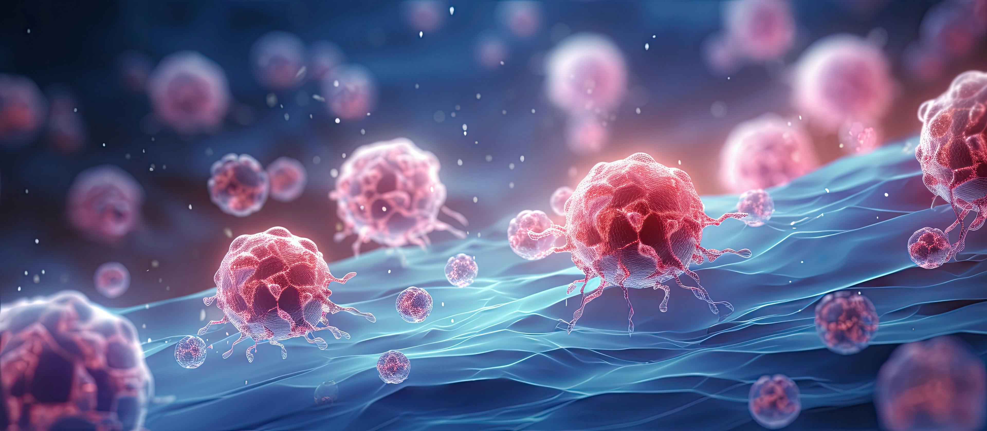 Illustration of cancer cells in 3D: Image credit: Vusal | stock.adobe.com