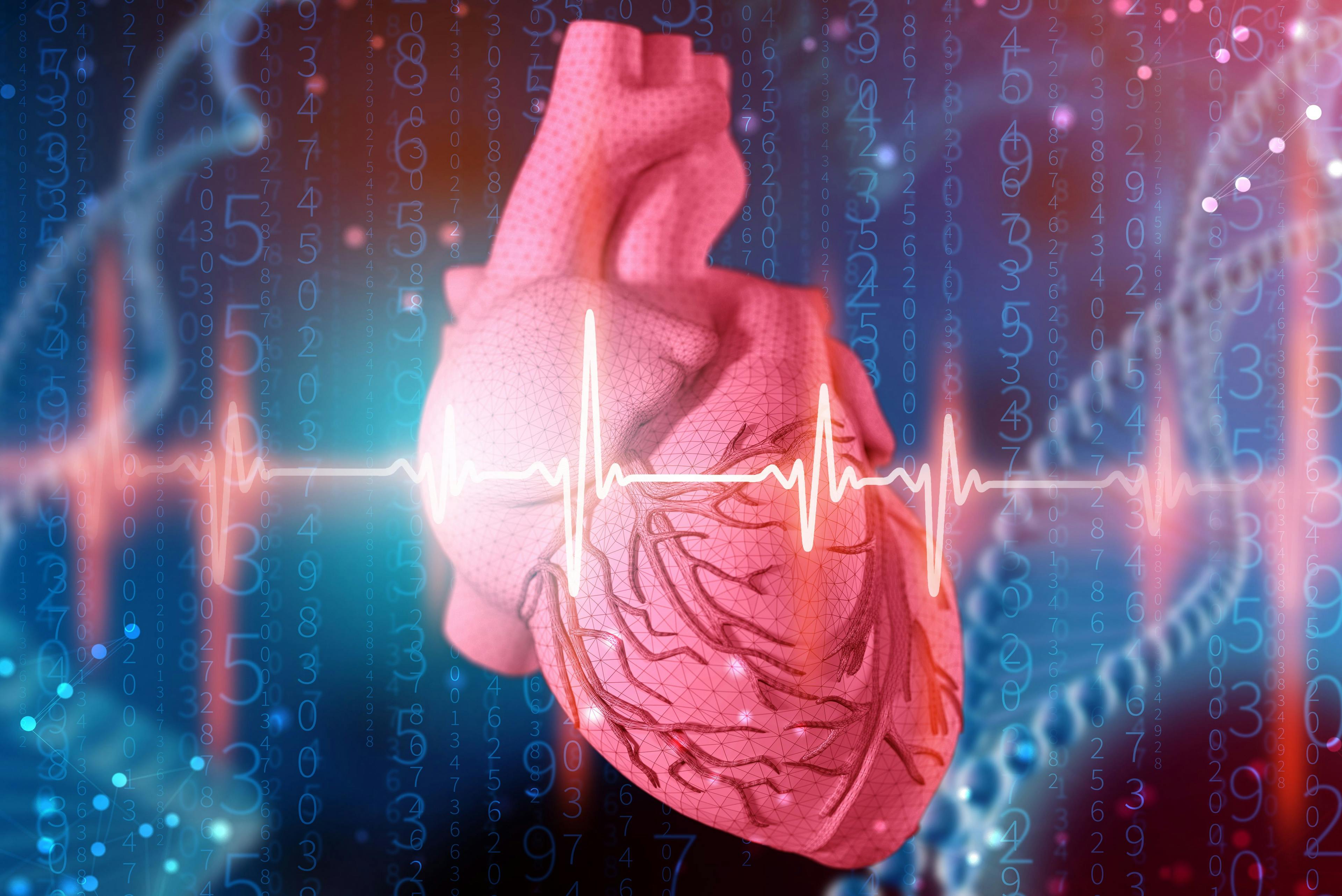 human heart and cardiogram on futuristic blue background for cardiovascular disease image | Image Credit: Artem - stock.adobe.com