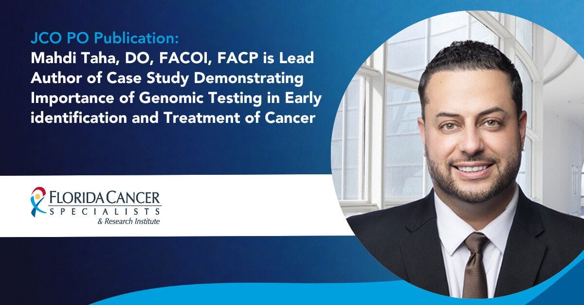 Mahdi Taha, DO, FACOR, FACP -- Image Credit: © Florida Cancer Specialists & Research Institute, LLC