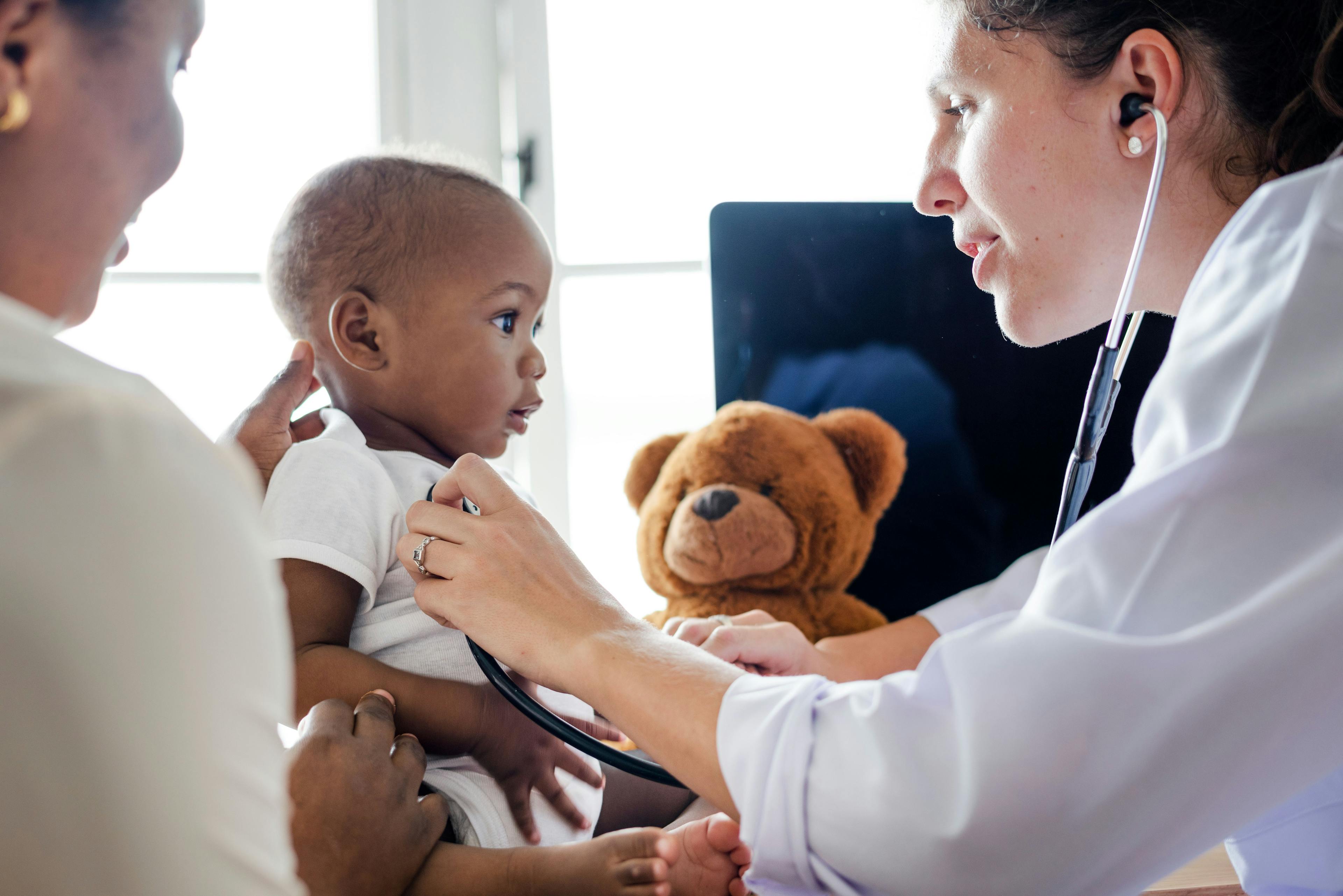 Baby visiting the doctor for a checkup | Image Credit: Rawpixel.com - stock.adobe.com