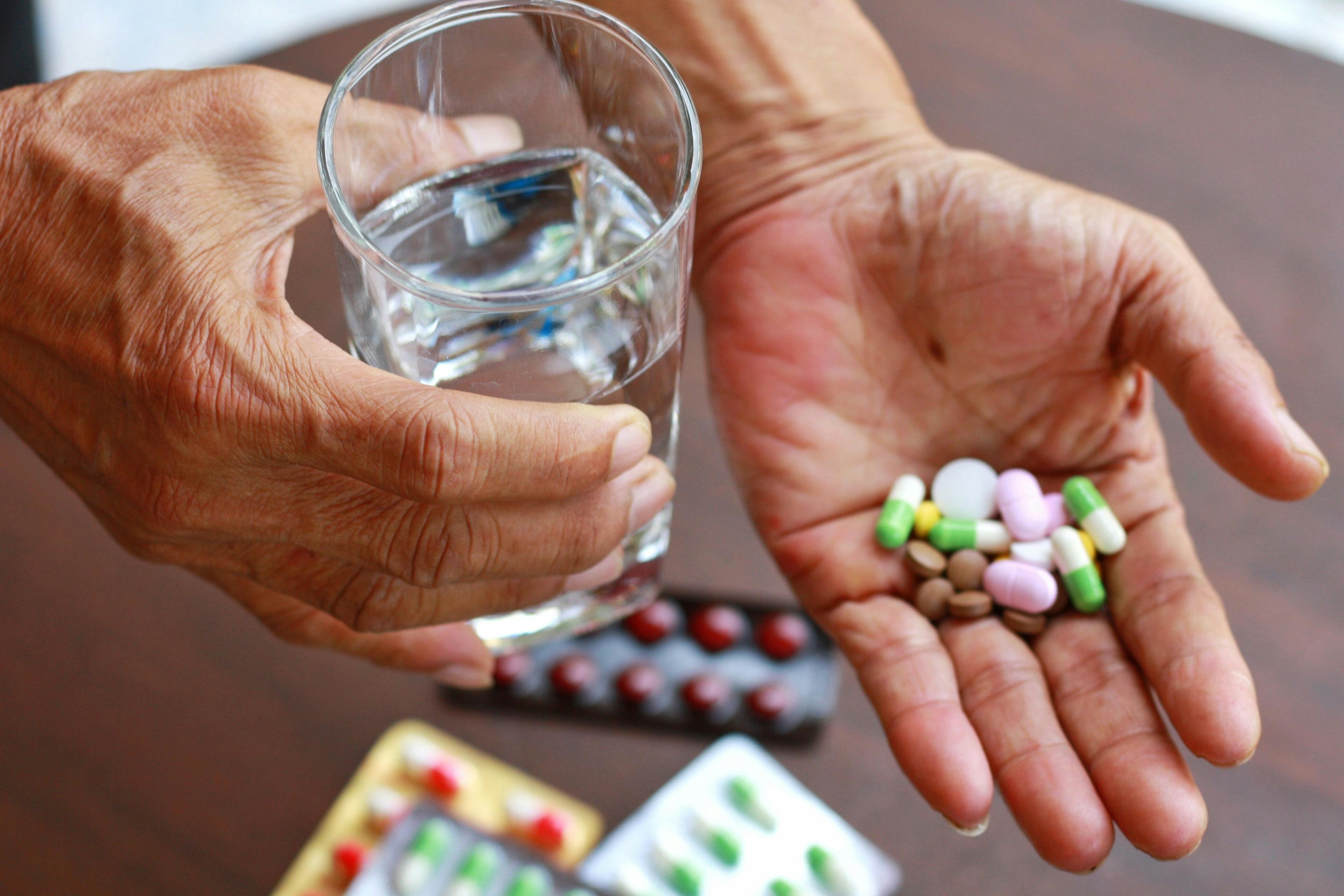 Taking a lot of medicine, supplements ,antibiotic antidepressant or painkiller medication | Image Credit: Kotchakorn - stock.adobe.com