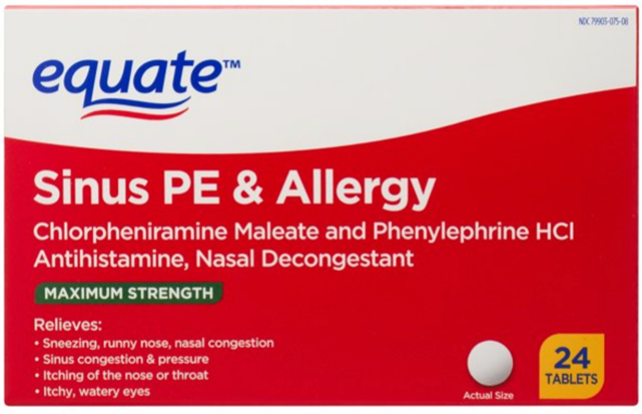 Daily OTC Pearl: Equate Sinus PE & Allergy