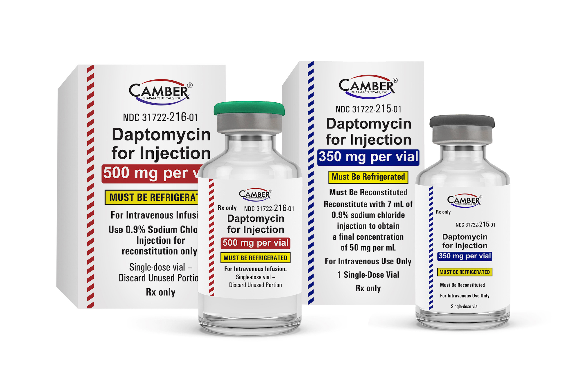 Camber Pharmaceuticals Launches Generic Daptomycin for Injection and Generic Cubicin