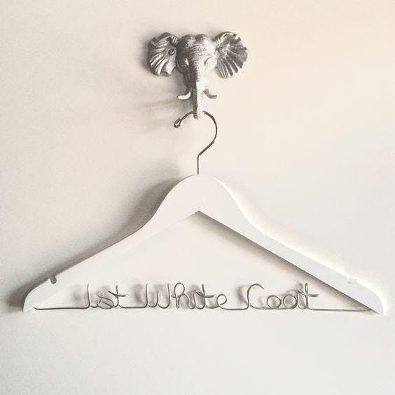 Wondering what to give as a medical school graduation gift or white coat ceremony gift? A personalized hanger for the new doctor’s coat is the perfect idea! www.handcraftedaffairs.storenvy.com  #handcraftedaffairs: 
