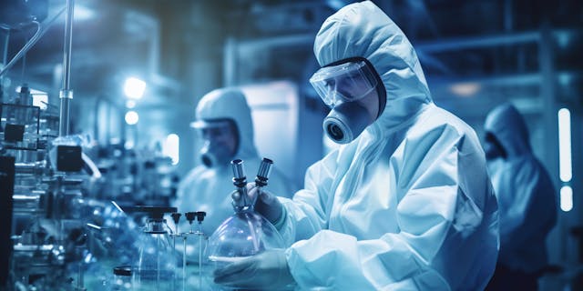 scientists conduct experiments.Researing laboratory - Image credit: Misau | stock.adobe.com