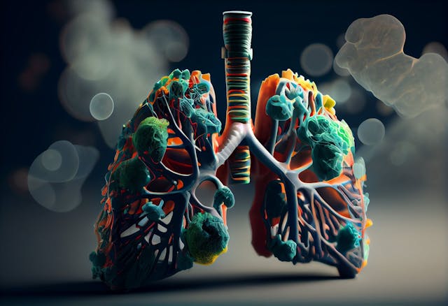 Human Lung model illness, Lung cancer and lung disease. Generative AI - Image credit: Royalty-Free | stock.adobe.com