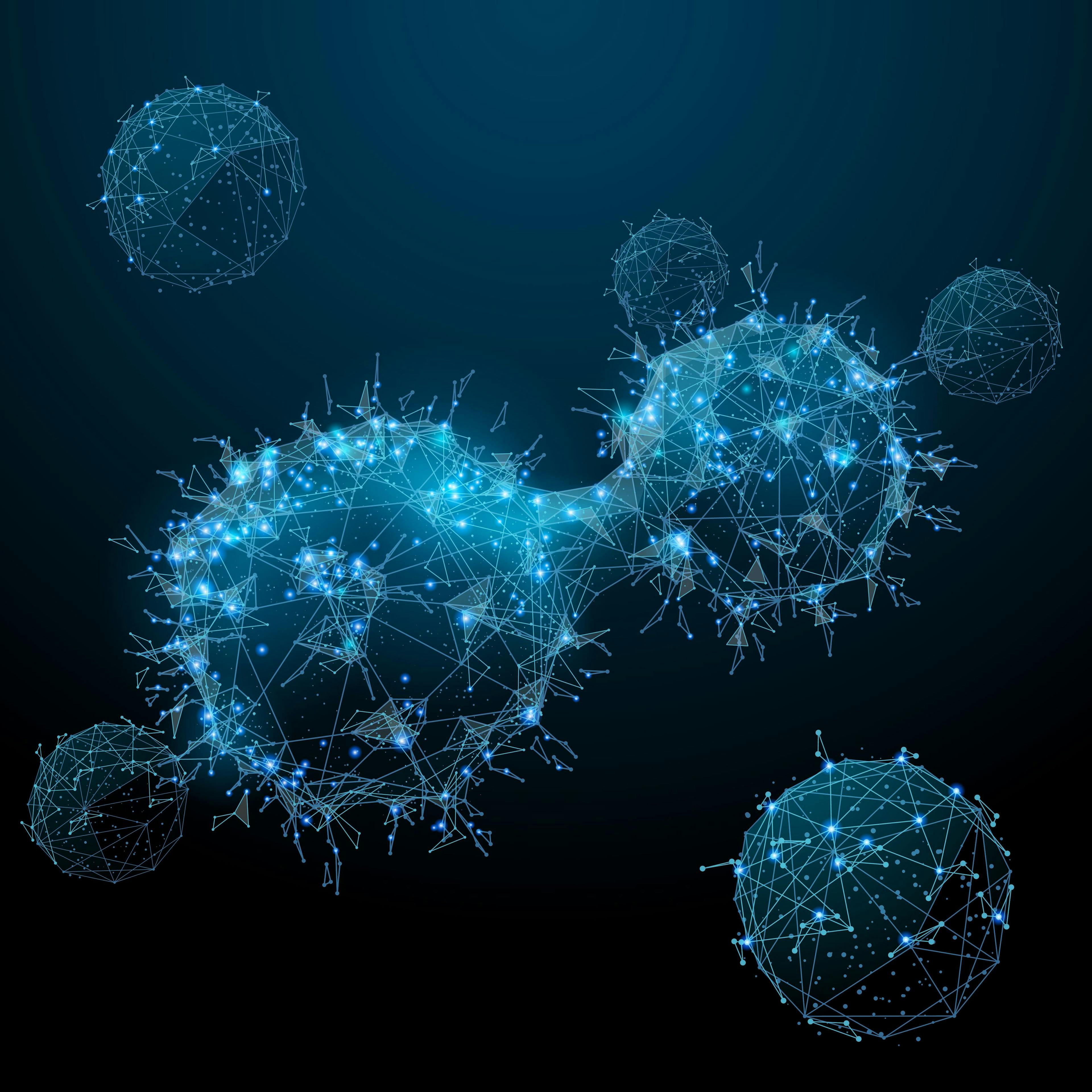 Cancer cells. Oncology low poly wireframe. | Image Credit: anttoniart - stock.adobe.com