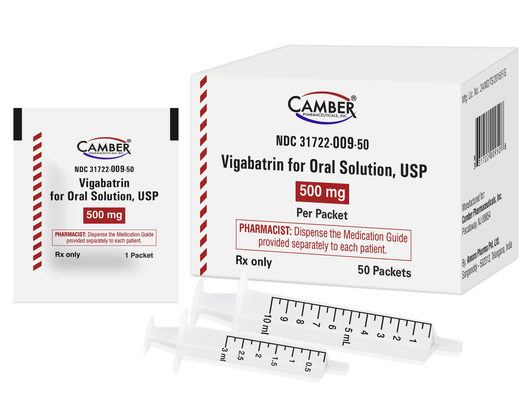 Camber Pharma Launches Generic Sabril