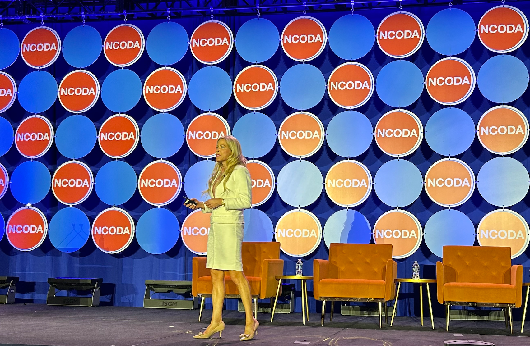 Dawn Mussallem, DO, DipABLM, discusses the importance of dietary health in cancer prevention during the keynote presentation at the 2023 NCODA International Spring Forum.