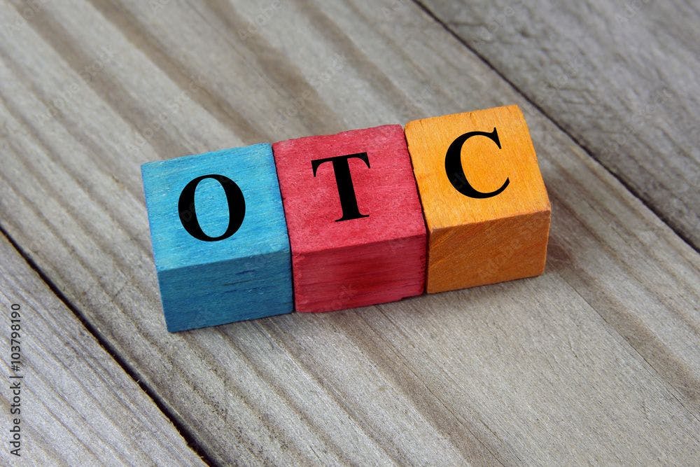 OTC (Over The Counter) acronym on colorful wooden cubes | Image Credit: chrupka - stock.adobe.com