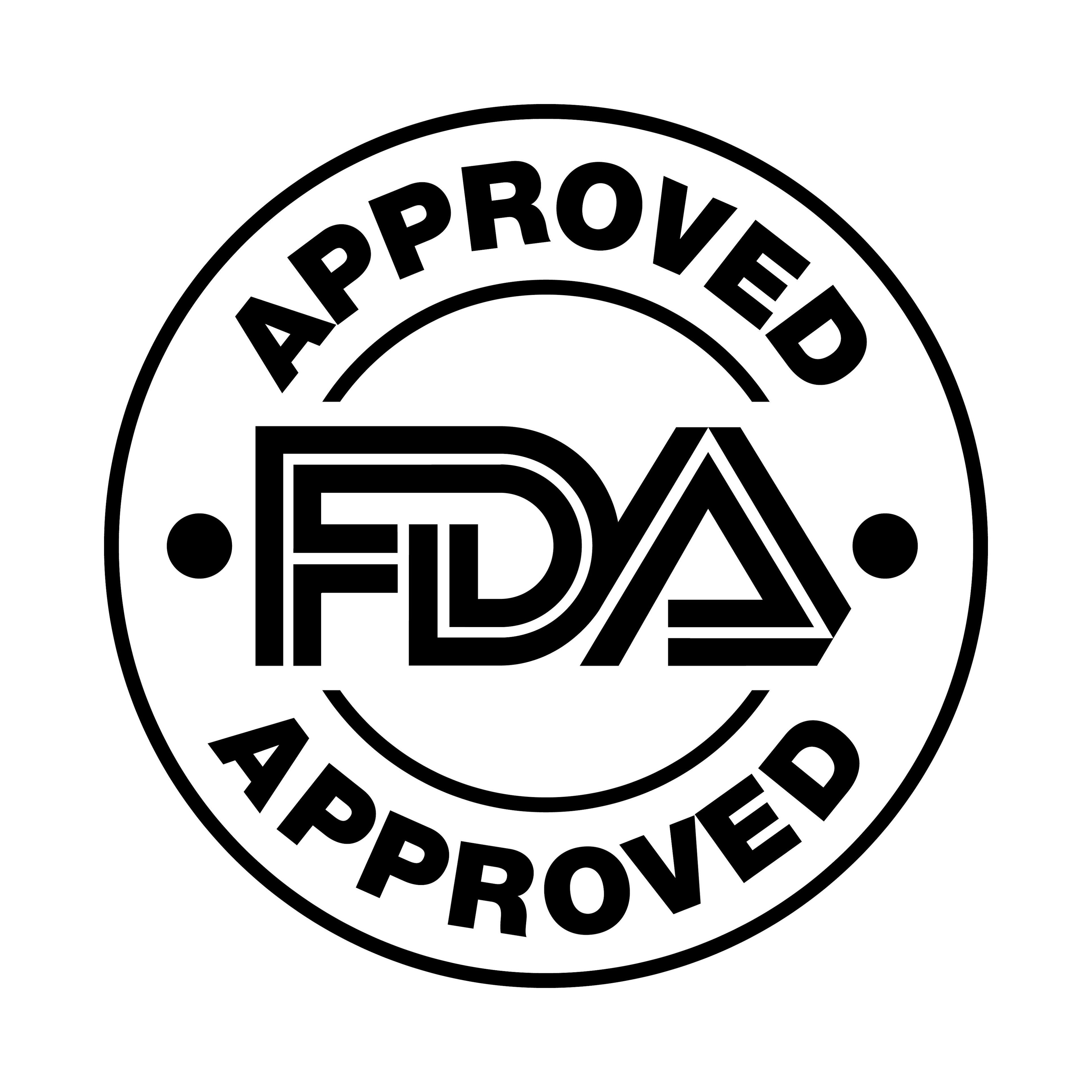 U.S. Food and Drug Administration FDA approved vector stamp | Image credit: Calin - stock.adobe.com