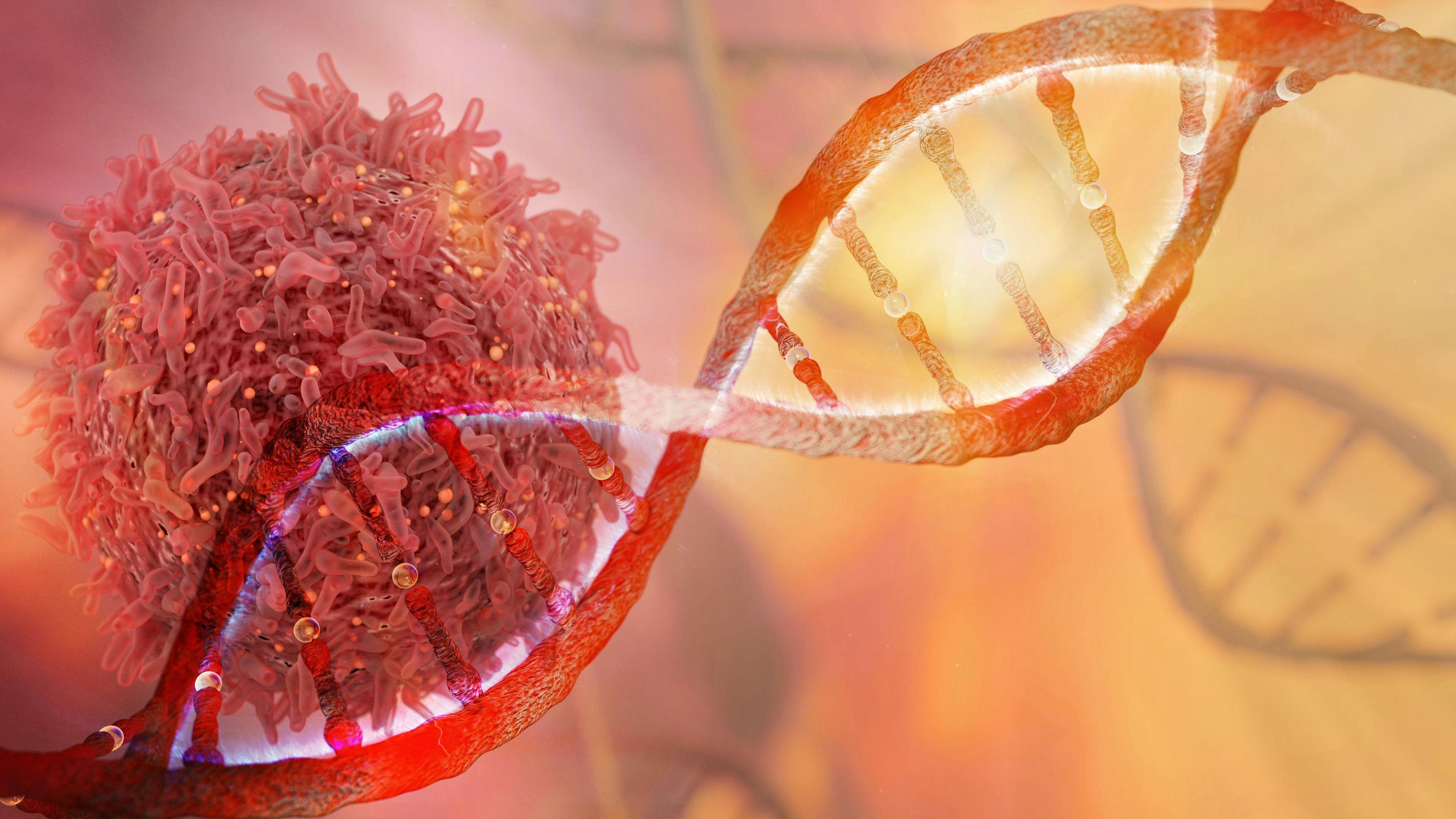 DNA strand and Cancer Cell Oncology | Image Credit: catalin - stock.adobe.com