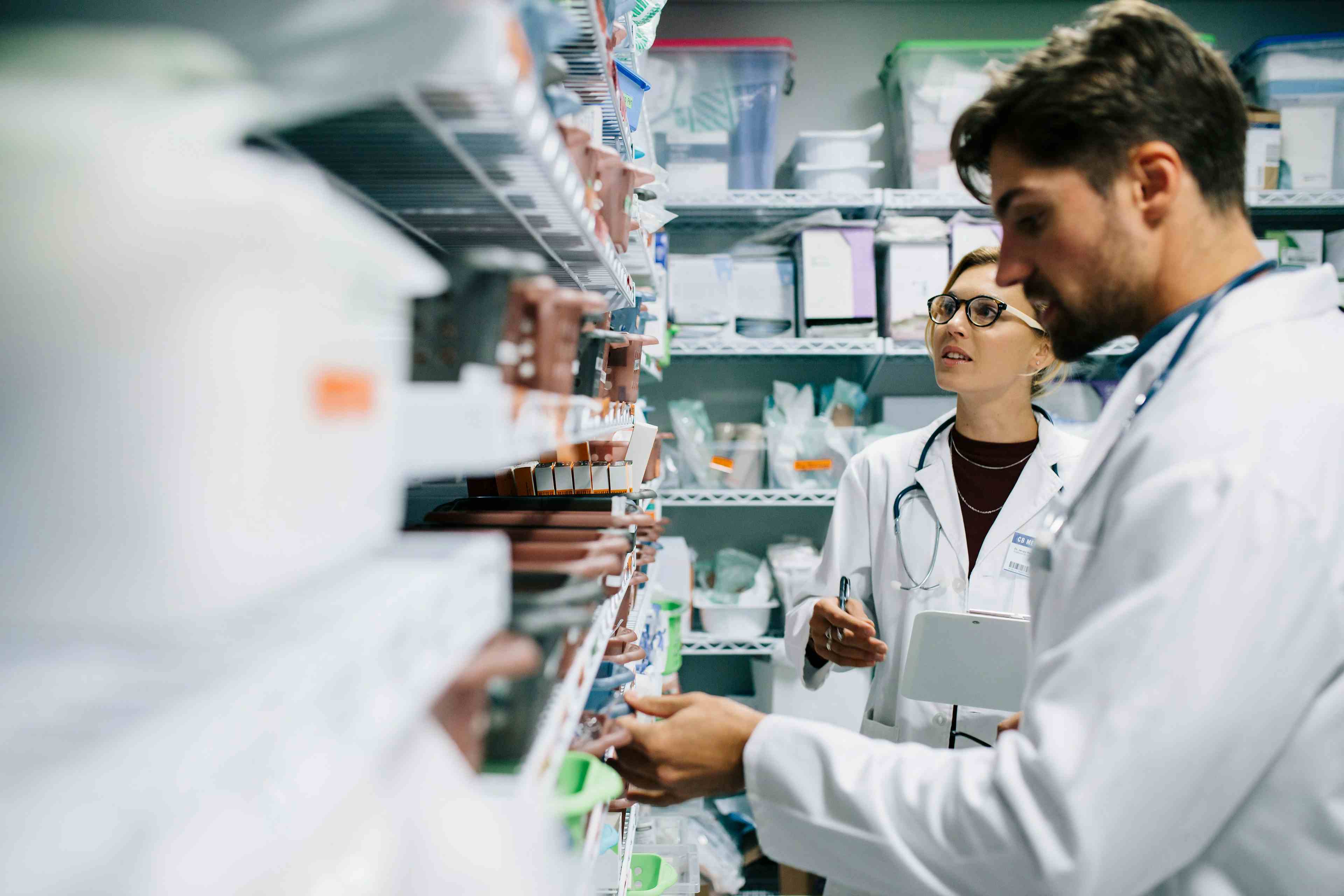 Pharmacists checking inventory at hospital pharmacy- Image credit: Jacob Lund | stock.adobe.com 
