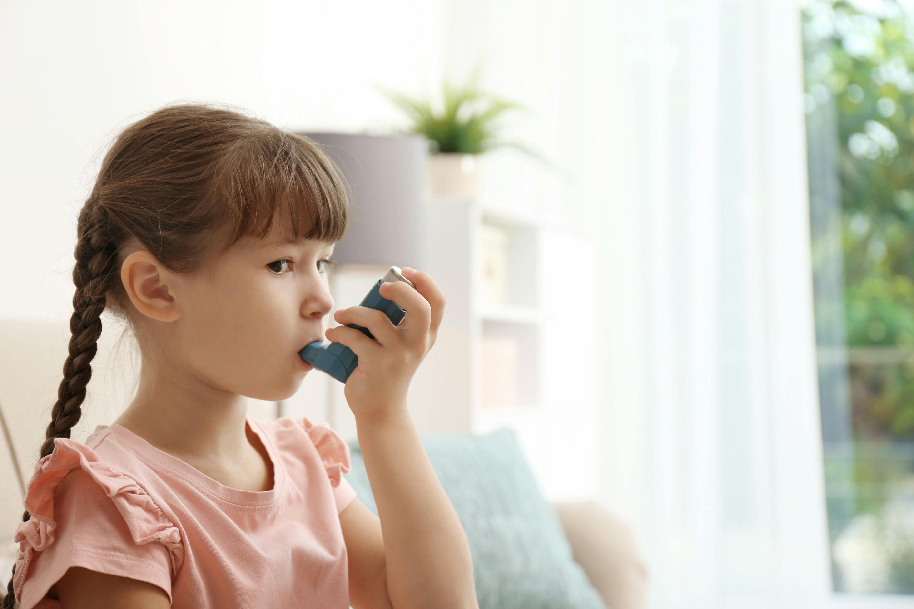 Child using an inhaler