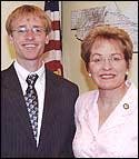 Alex Adams and
Congresswoman Marcy Kaptur