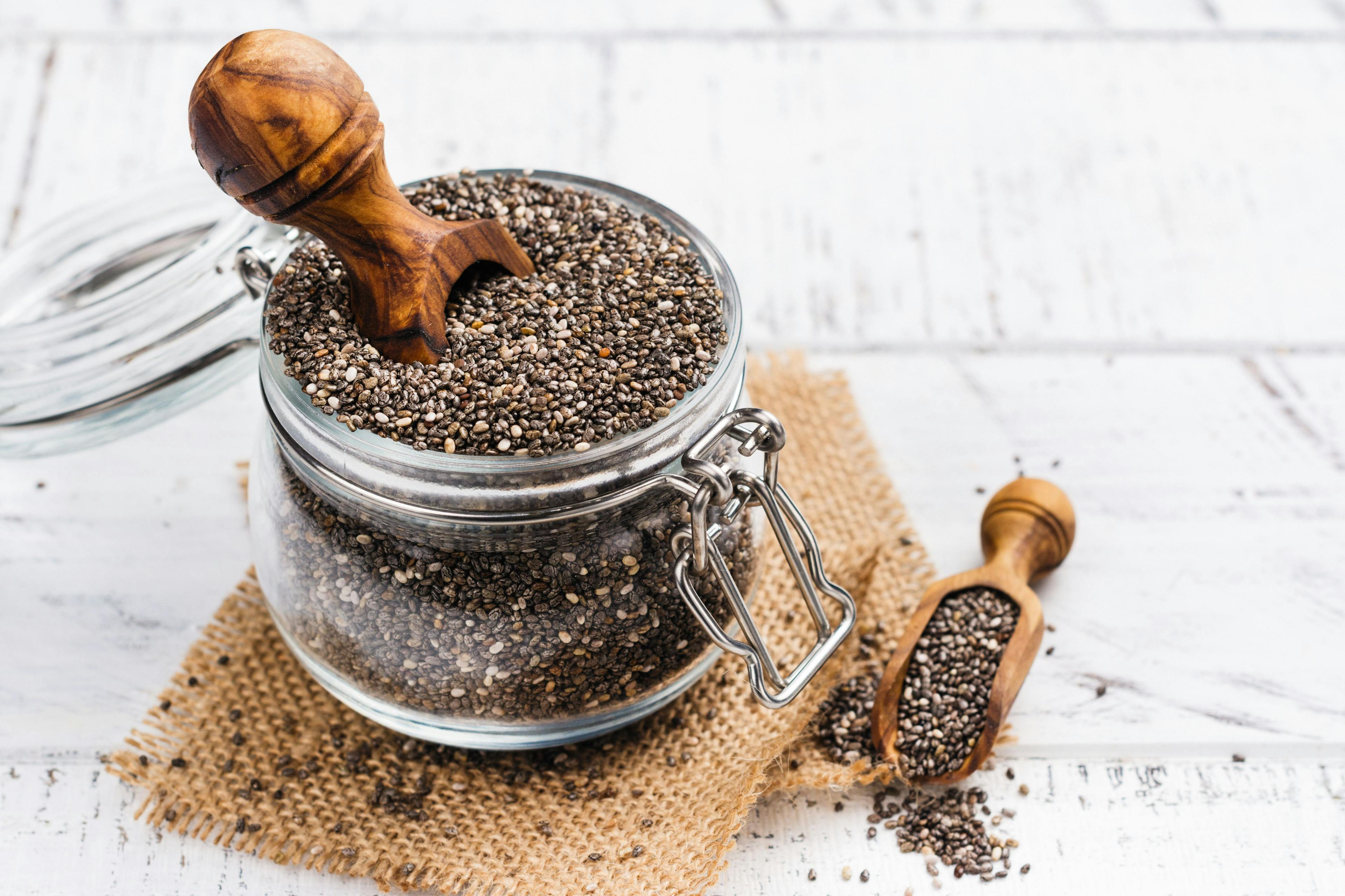 Chia is an herbaceous plant with nutrient-dense seeds. Image Credit: © happy_lark - stock.adobe.com