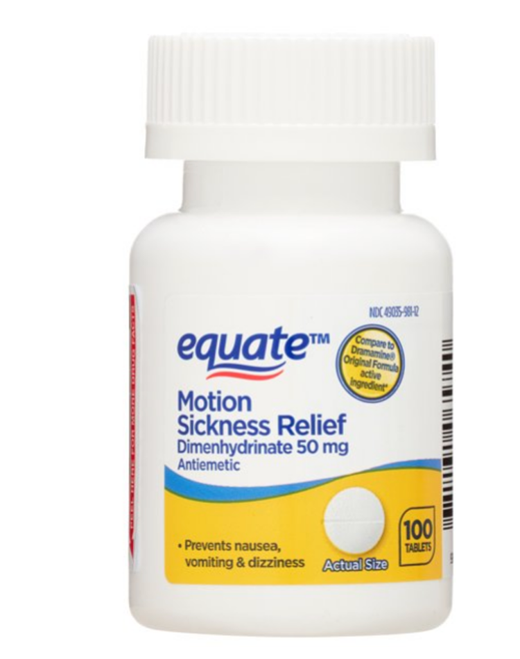 Daily OTC Pearl: Equate Motion Sickness Relief 