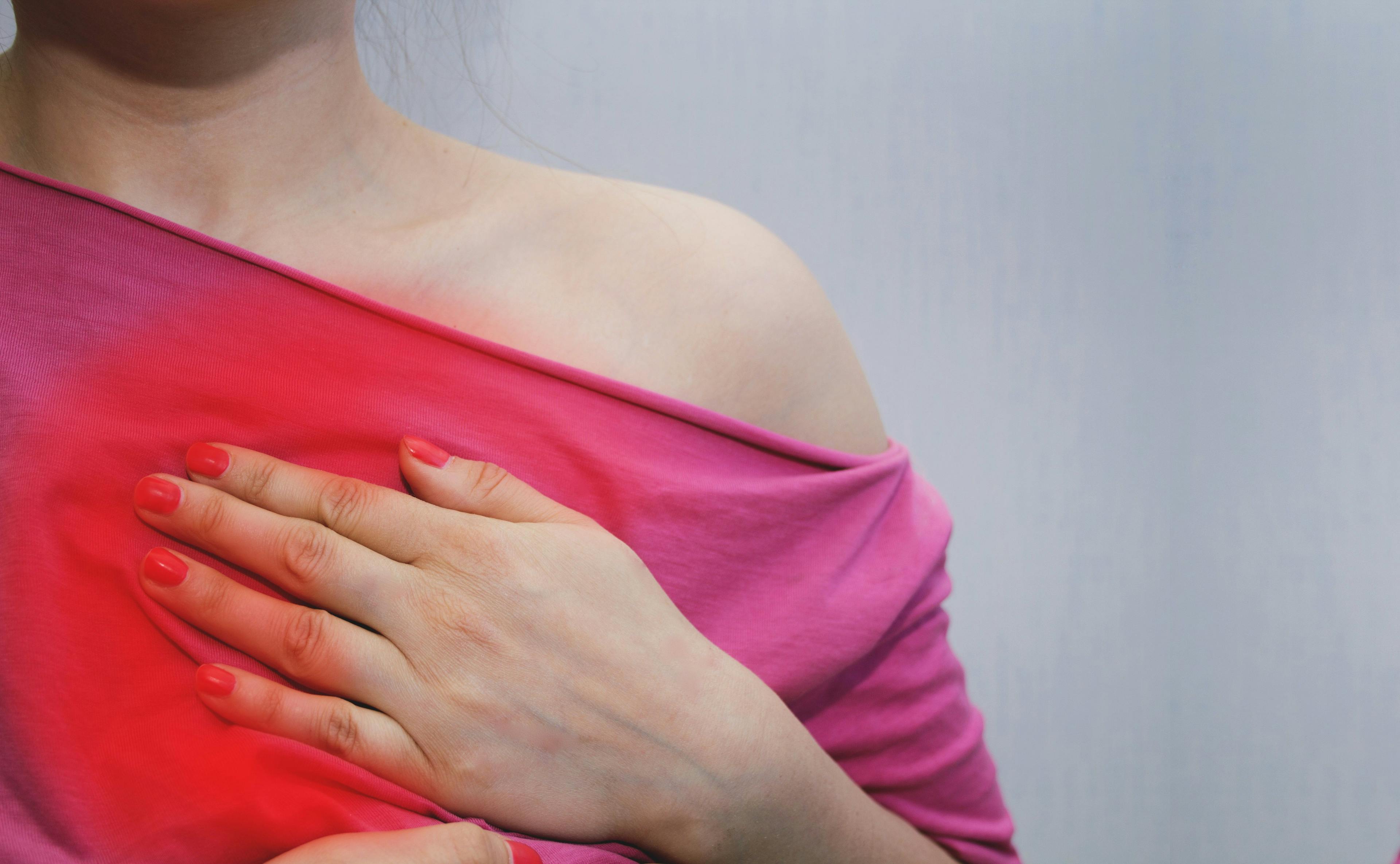 Woman chest pain