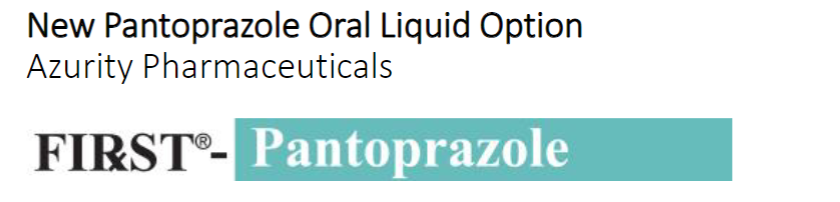 New Pantoprazole Oral Liquid Option