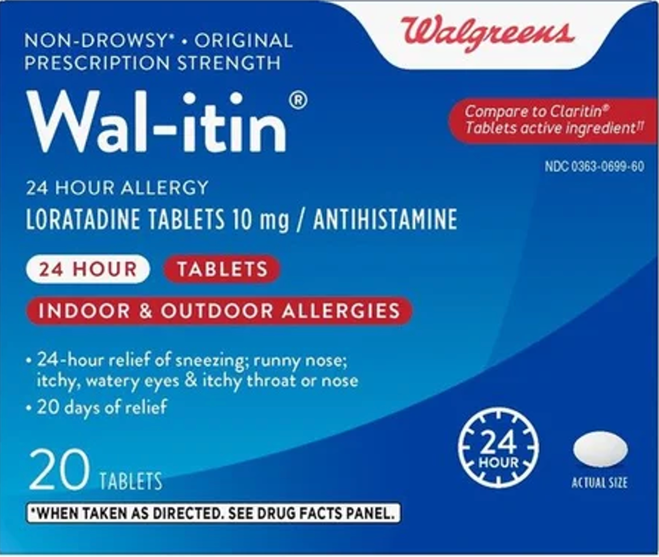 Daily OTC Pearl: Wal-itin Loratadine Tablets