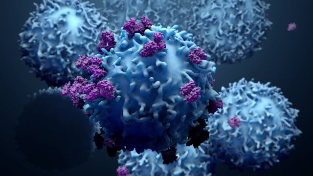 3d illustration proteins with lymphocytes t cells or cancer cells | Image Credit: Design Cells - stock.adobe.com